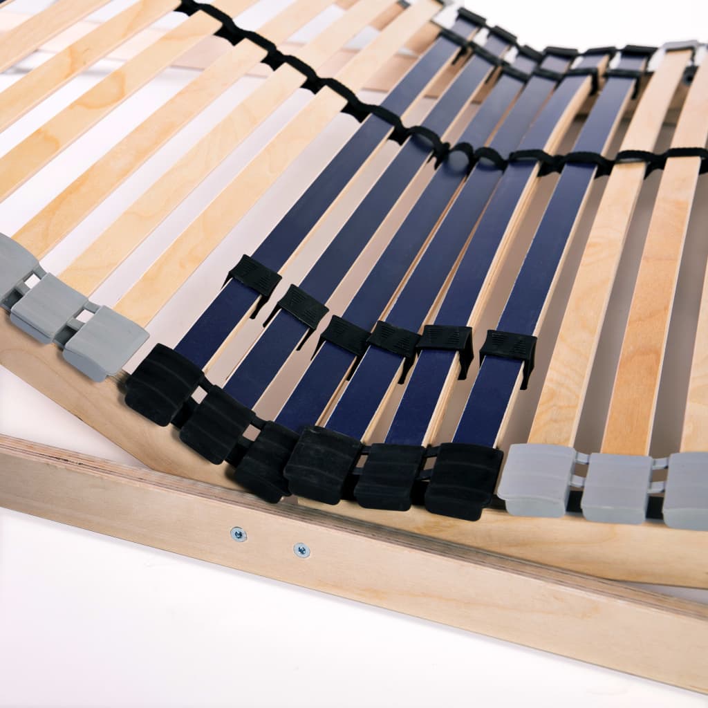 vidaXL Stelaż do łóżka z 42 listwami, 7 stref, 100 x 200 cm