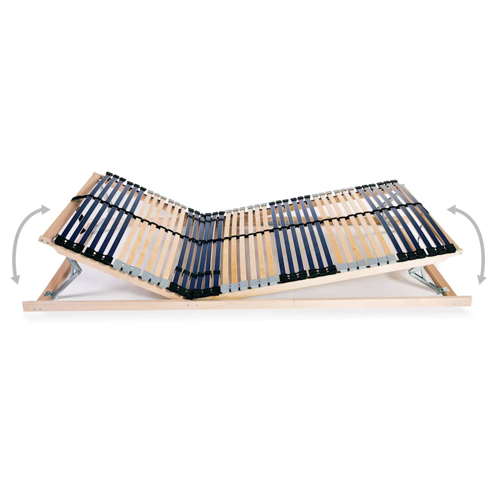 vidaXL Stelaż do łóżka z 42 listwami, 7 stref, 120 x 200 cm