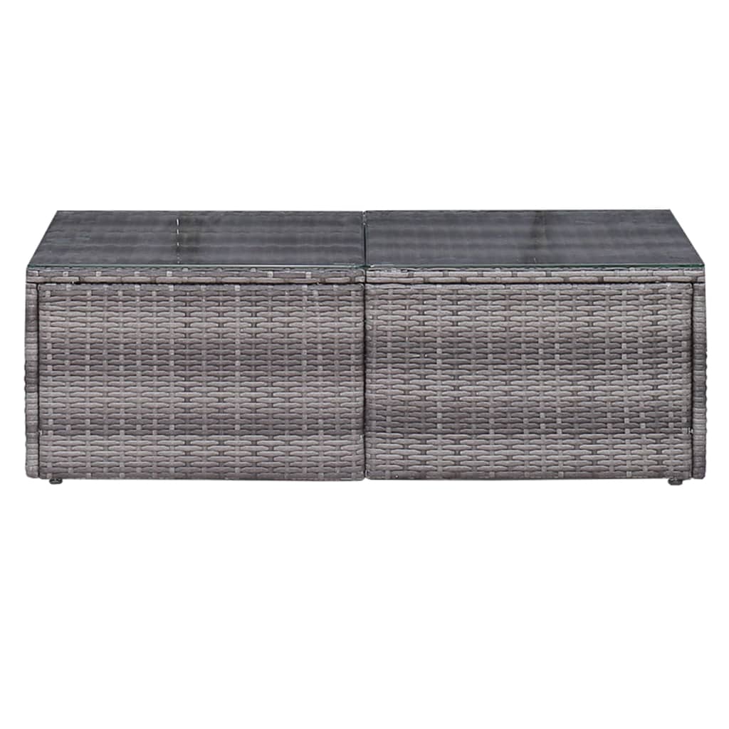 vidaXL 6-cz. zestaw mebli do ogrodu z poduszkami, rattan PE, szary