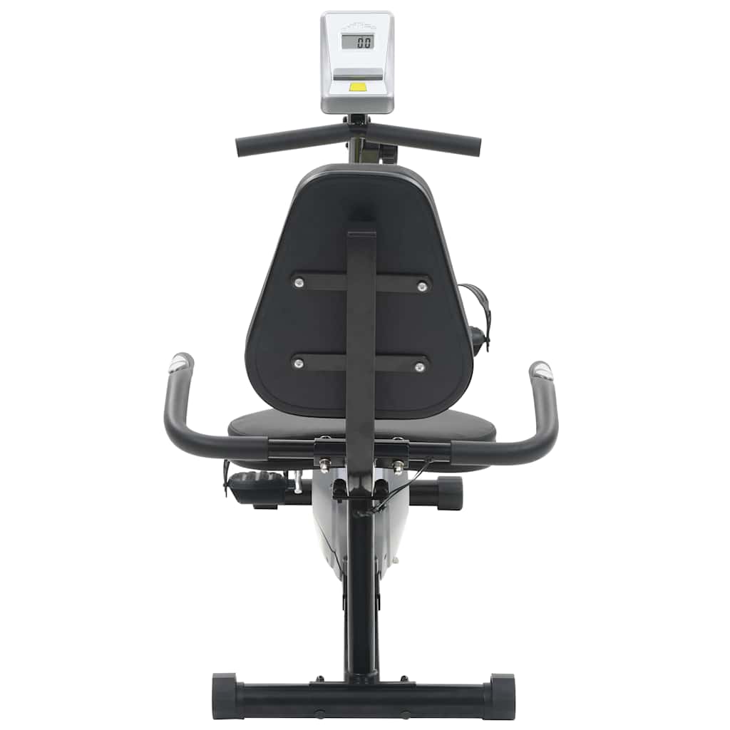 vidaXL Poziomy rower treningowy z pomiarem tętna