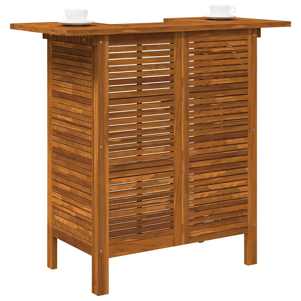 vidaXL Stolik barowy, 110 x 50 x 105 cm, lite drewno akacjowe