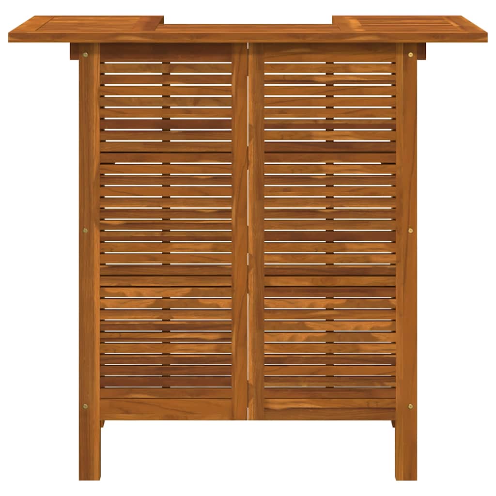 vidaXL Stolik barowy, 110 x 50 x 105 cm, lite drewno akacjowe