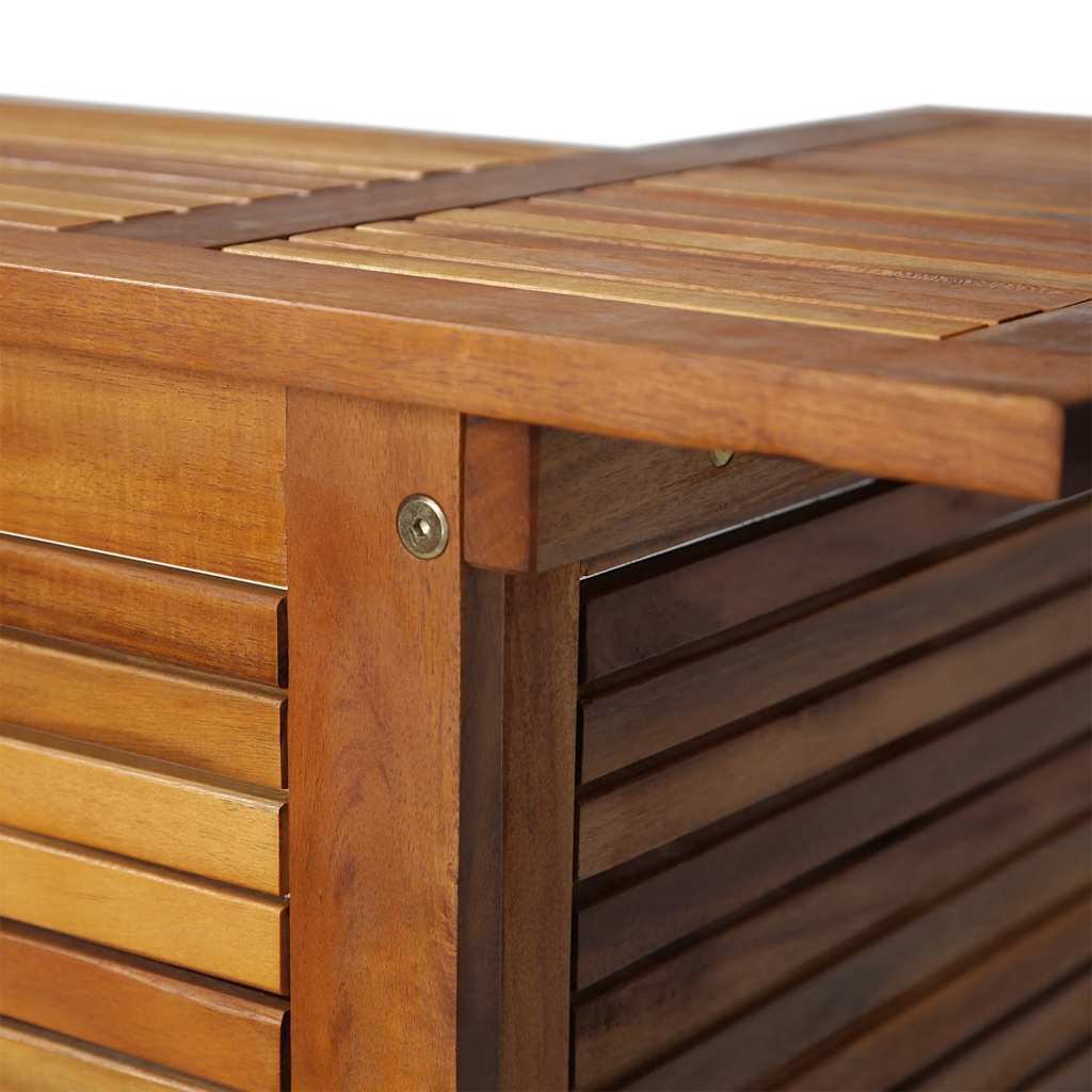 vidaXL Stolik barowy, 110 x 50 x 105 cm, lite drewno akacjowe