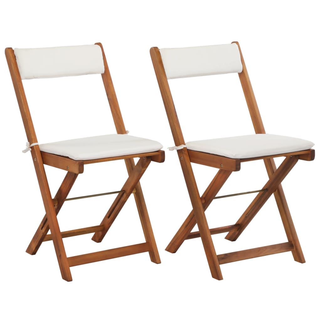 vidaXL | Zestawy mebli ogrodowych | z poduszką 2 pcs Ciepły odcień drewna