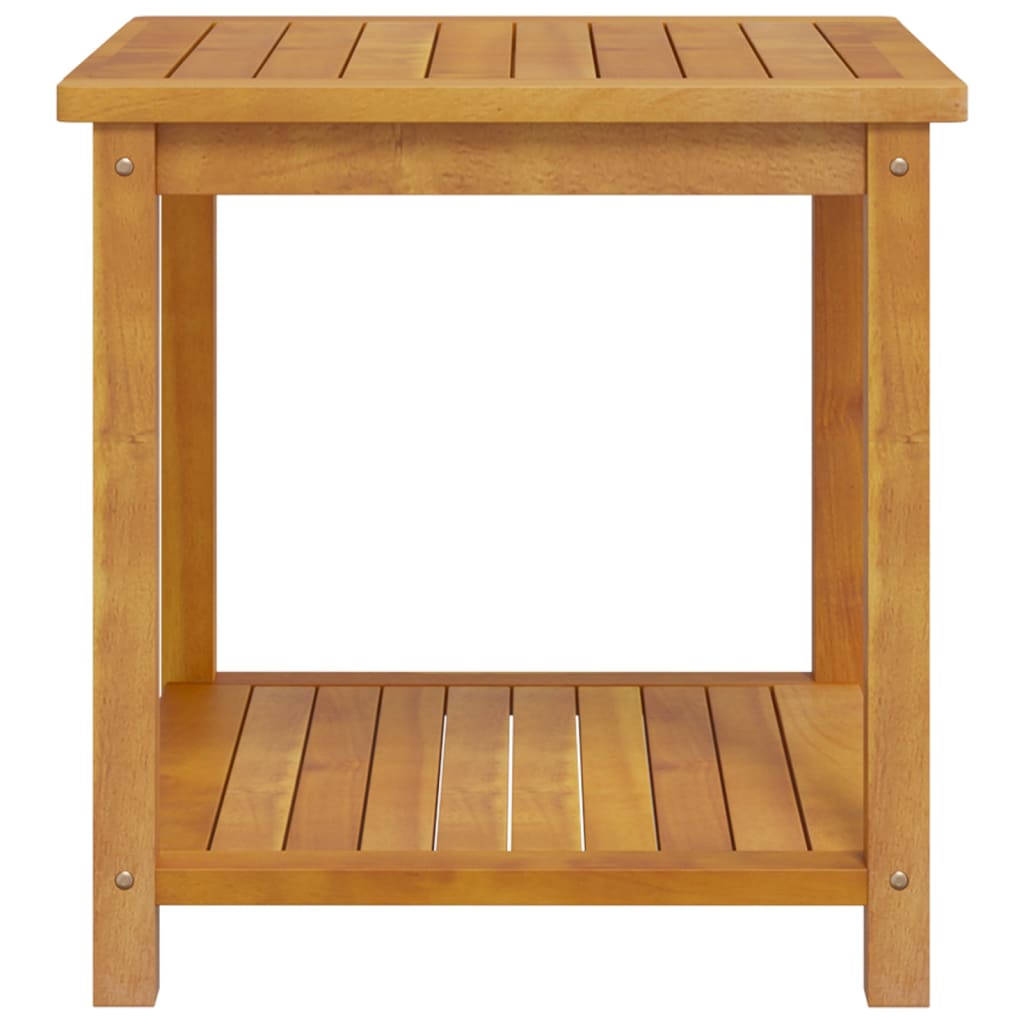 vidaXL Stolik boczny z litego drewna akacjowego, 45 x 45 x 45 cm