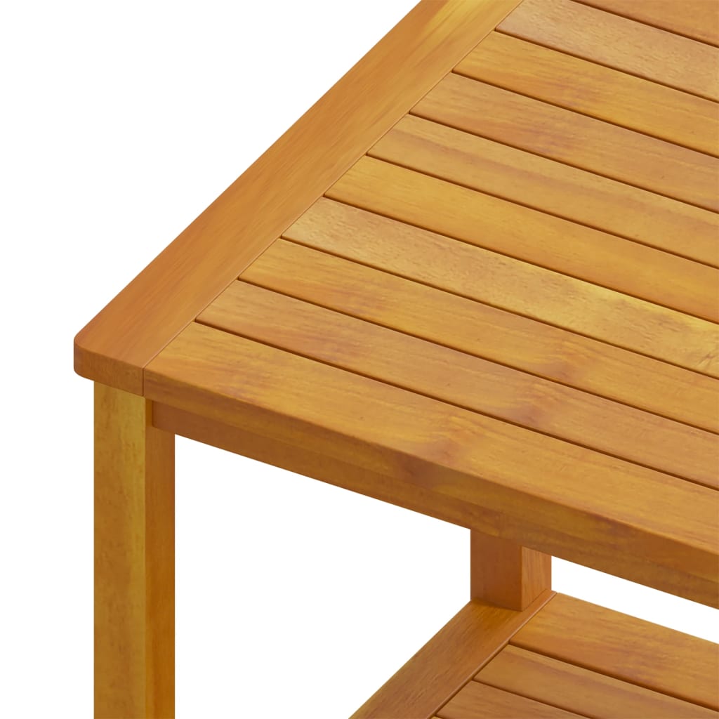 vidaXL Stolik boczny z litego drewna akacjowego, 45 x 45 x 45 cm