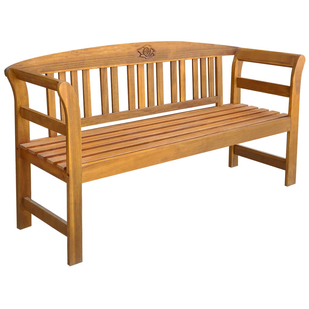 vidaXL Ławka ogrodowa, 157 cm, lite drewno akacjowe
