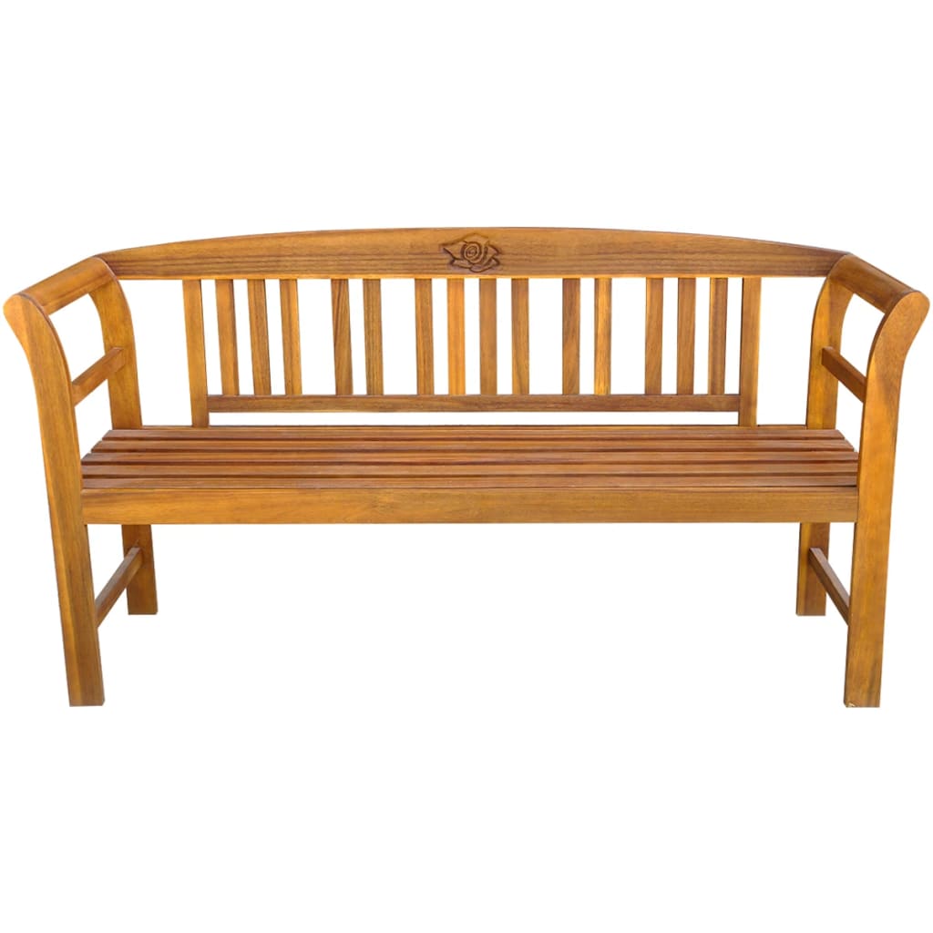 vidaXL Ławka ogrodowa, 157 cm, lite drewno akacjowe