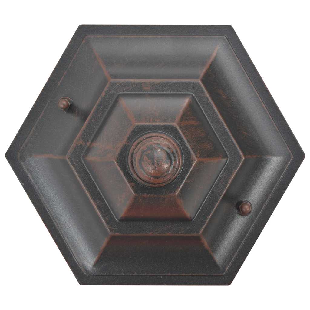 vidaXL Lampy ogrodowe, 110 cm, E27, aluminium, 6 szt., brązowe