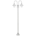 vidaXL Latarnia ogrodowa 2-punktowa, 220 cm, aluminium, E27, biała
