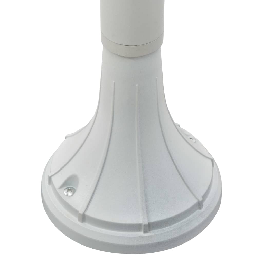 vidaXL Lampa ogrodowa na słupku, 120 cm, E27, aluminium, biała
