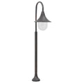 vidaXL Lampa ogrodowa na słupku, 120 cm, E27, aluminium, kolor brązu