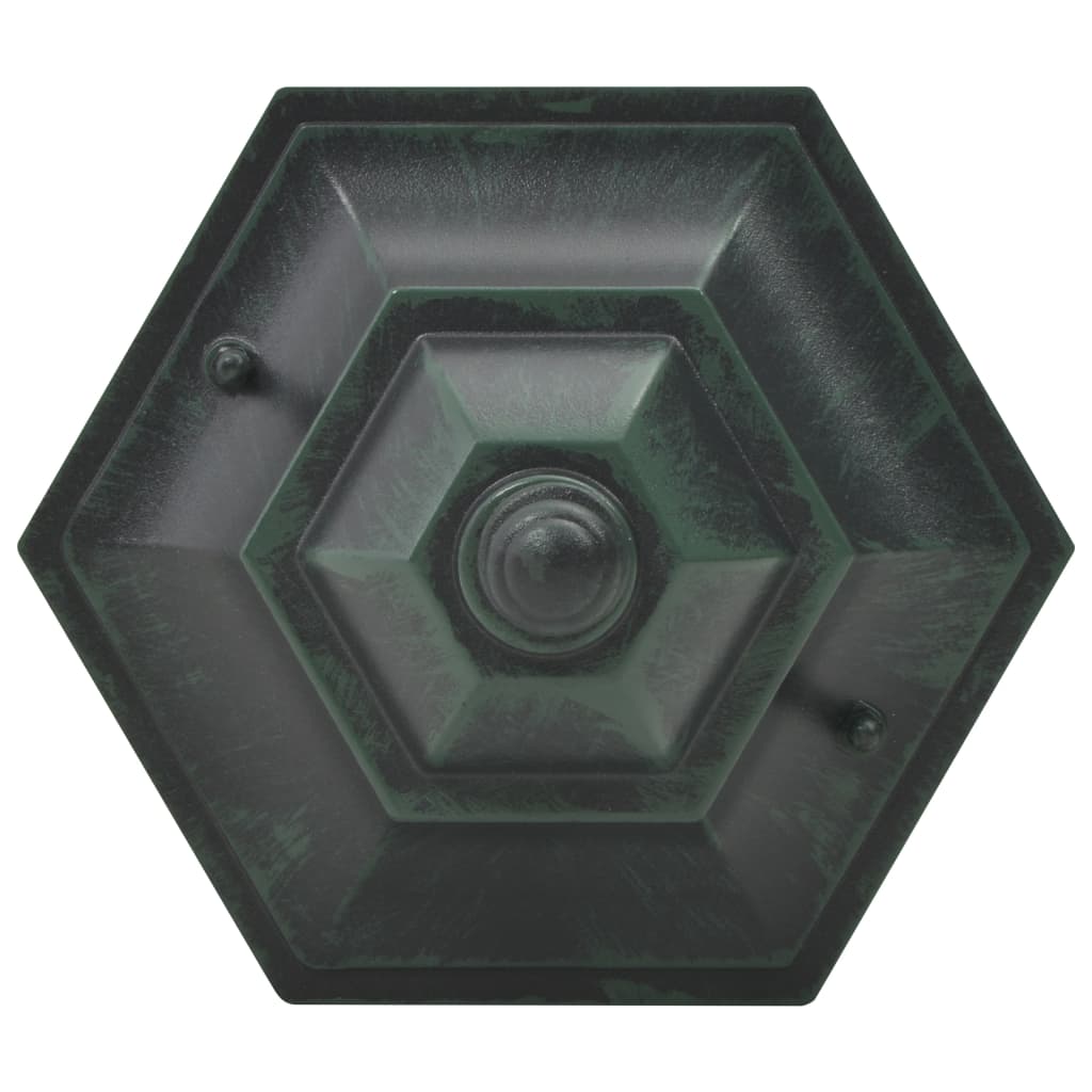 vidaXL Lampy ogrodowe, 110 cm, E27, aluminium, ciemnozielone, 6 szt.