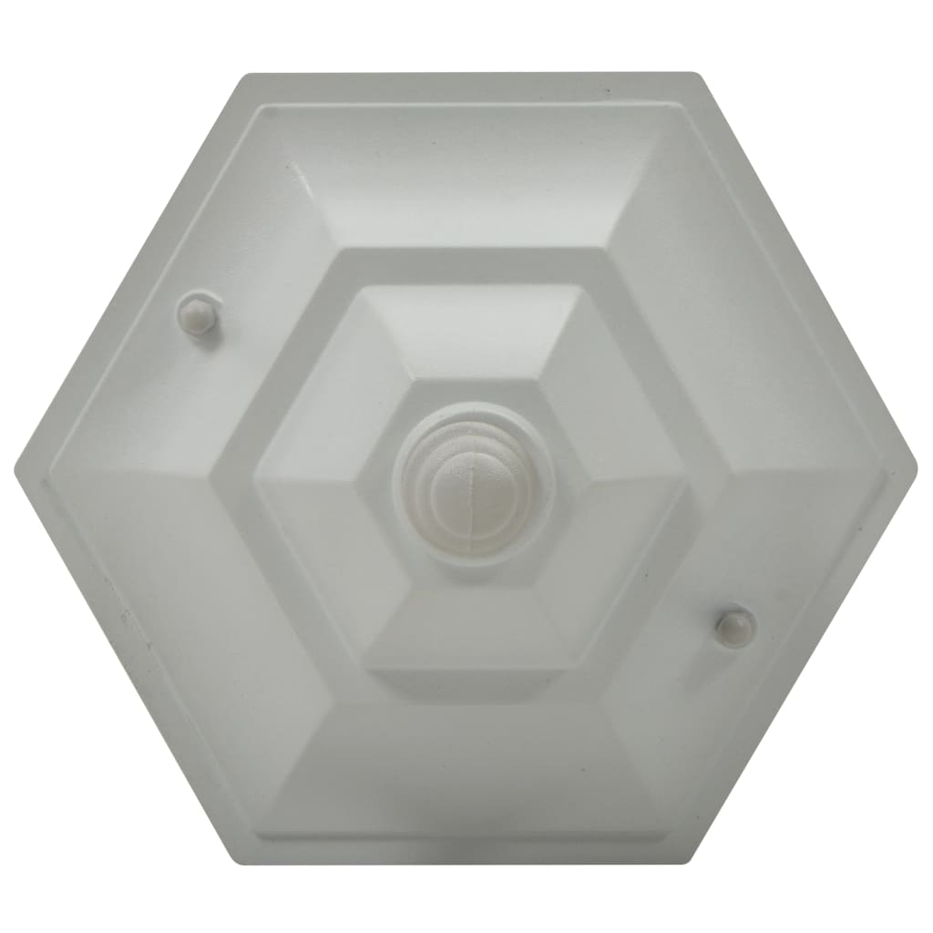vidaXL Lampy ogrodowe, 110 cm, E27, aluminium, 6 szt., białe