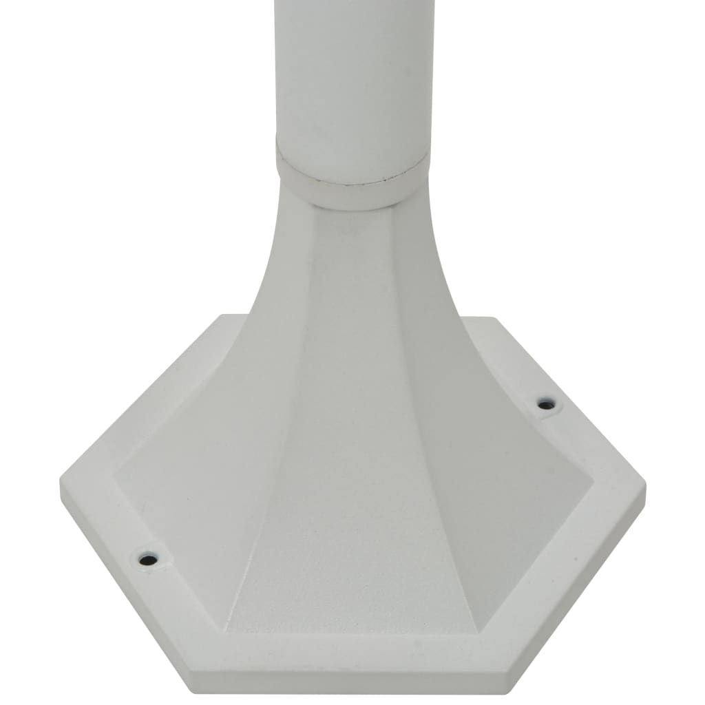 vidaXL Lampy ogrodowe, 110 cm, E27, aluminium, 6 szt., białe