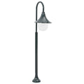 vidaXL Lampa ogrodowa na słupku, 120 cm, E27, aluminium, ciemnozielona
