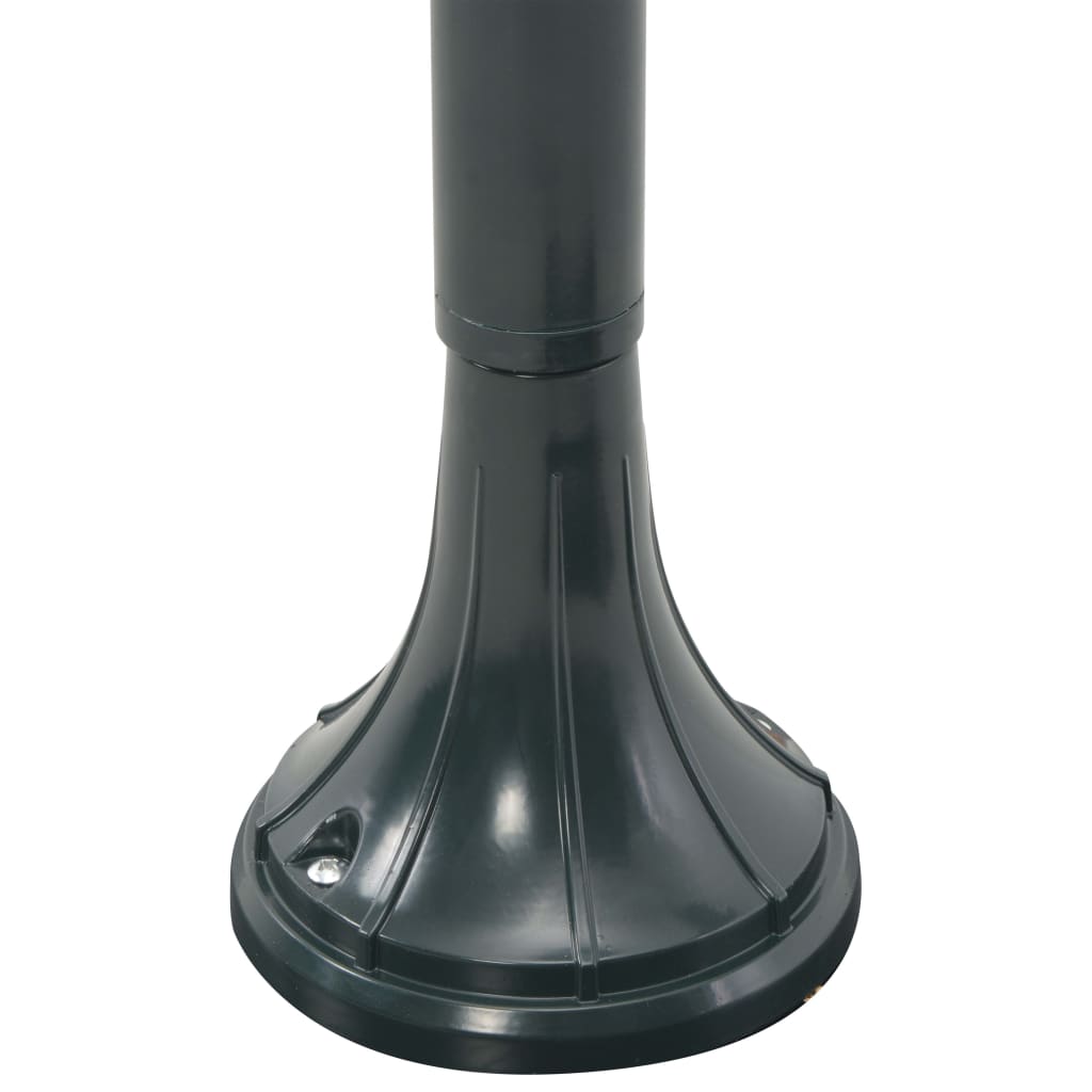 vidaXL Lampa ogrodowa na słupku, 120 cm, E27, aluminium, ciemnozielona