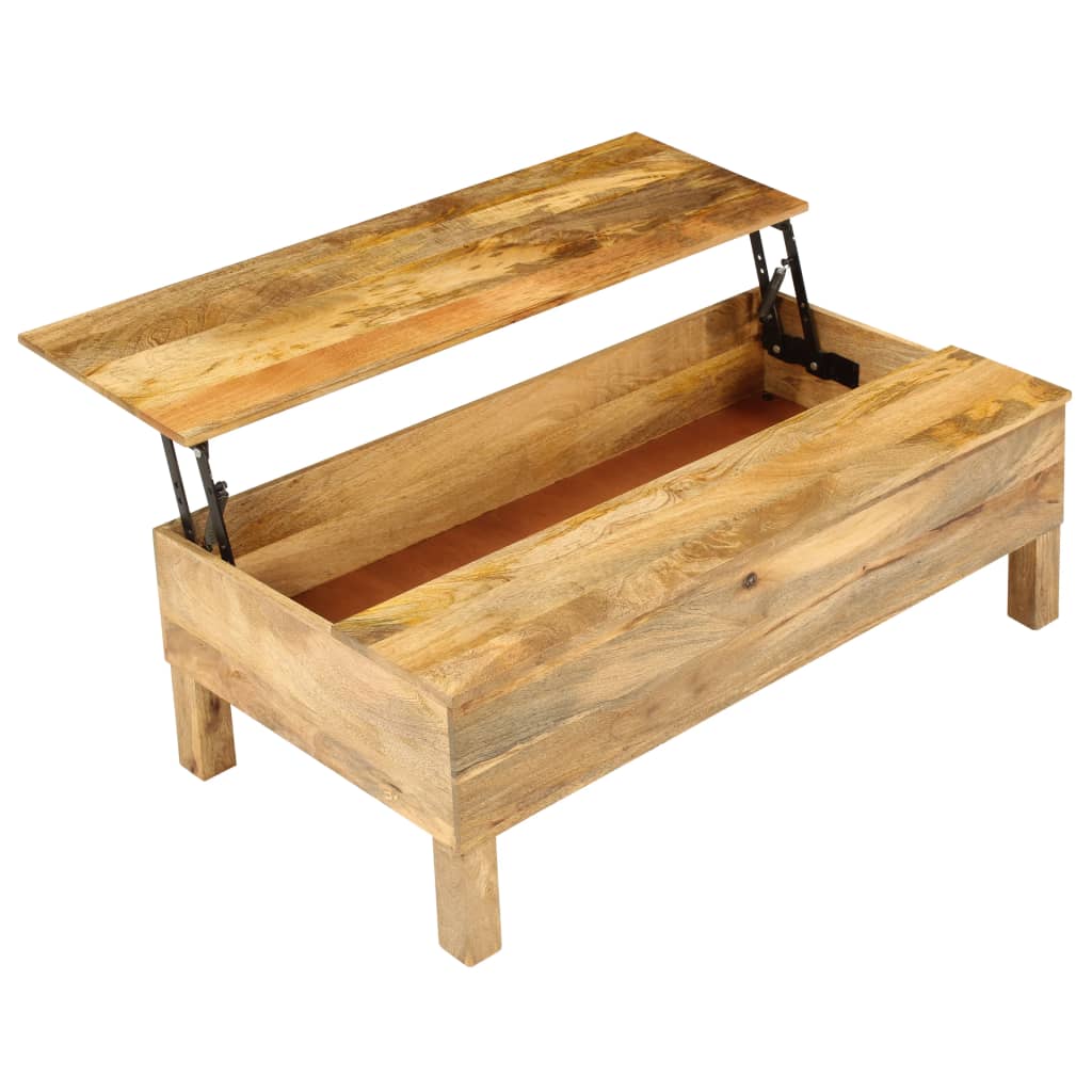 vidaXL Stolik kawowy z litego drewna mango, 110 x 55 x 35 cm