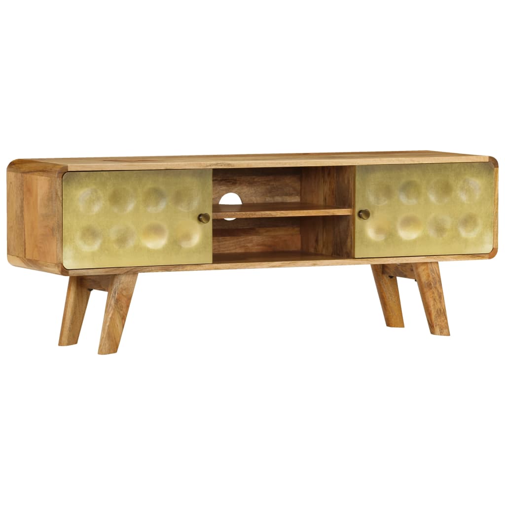 vidaXL Szafka pod telewizor, lite drewno mango, 120 x 30 x 45 cm