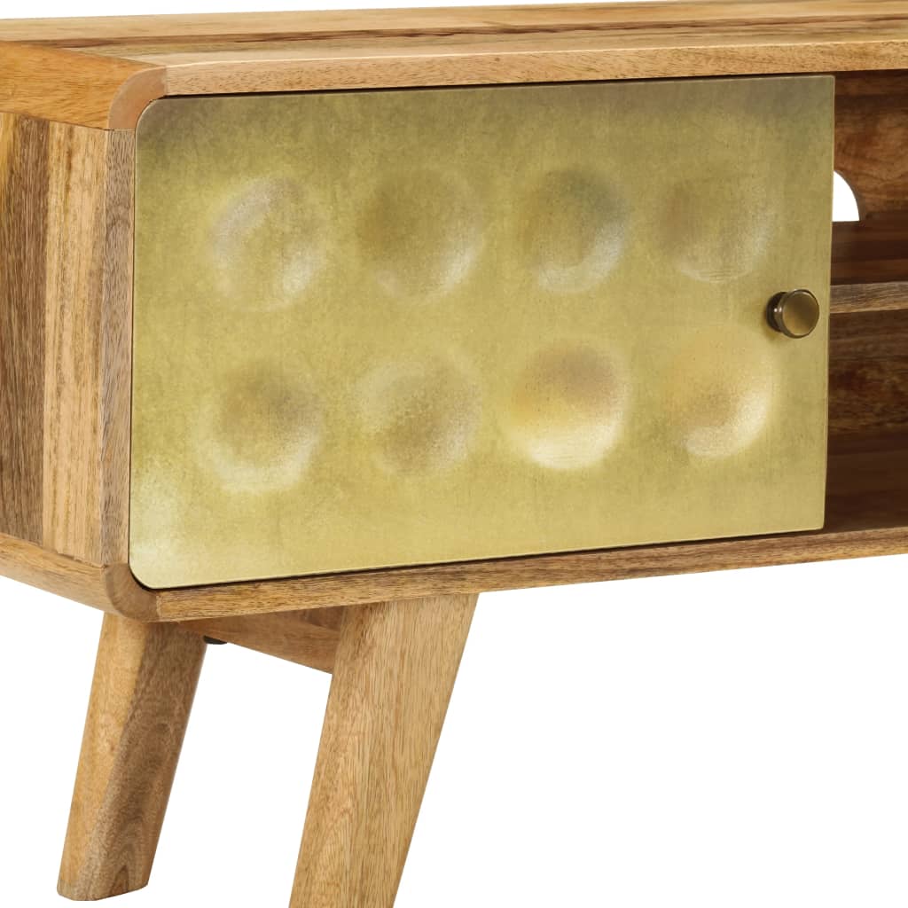 vidaXL Szafka pod telewizor, lite drewno mango, 120 x 30 x 45 cm