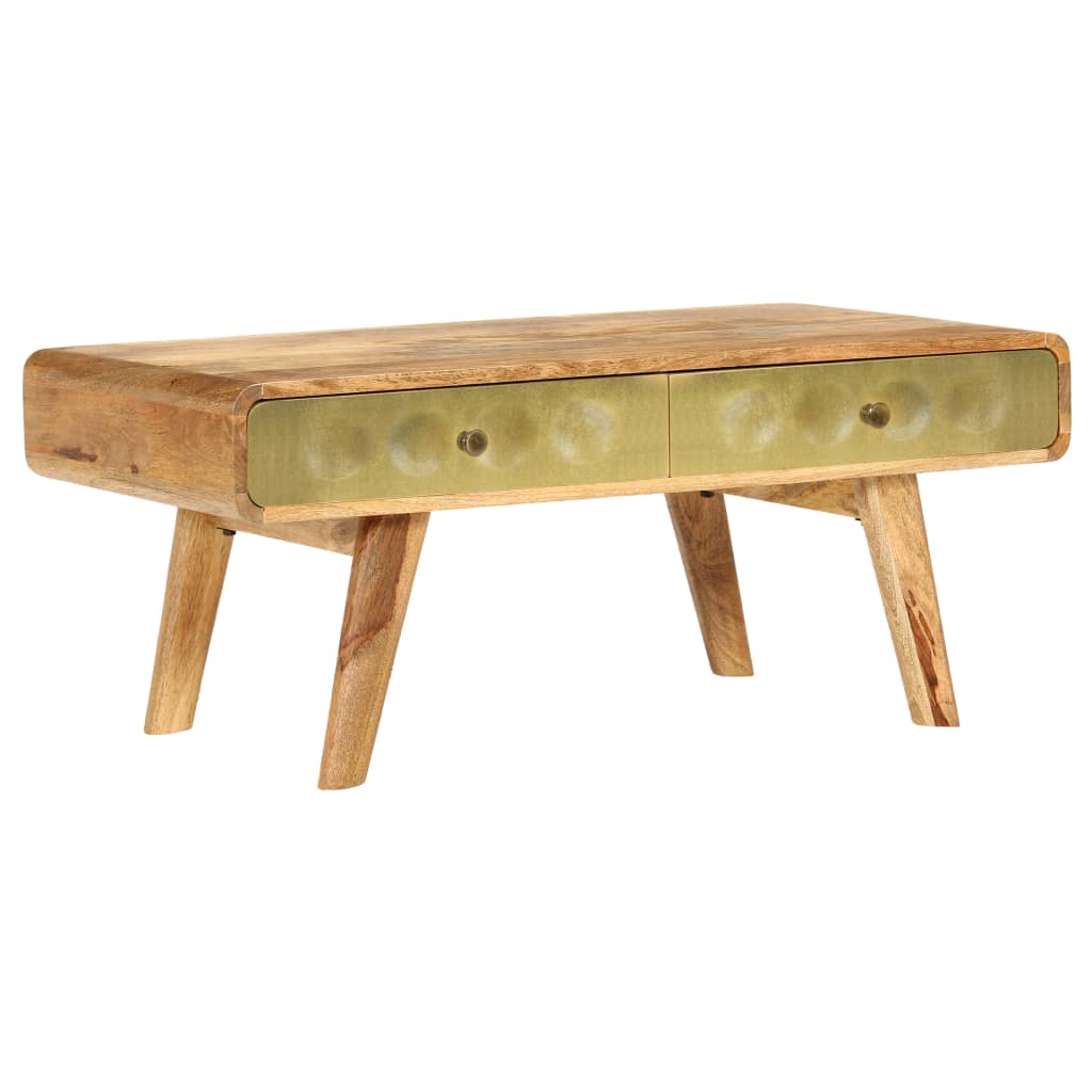 vidaXL Stolik kawowy z litego drewna mango, 90 x 50 x 40 cm