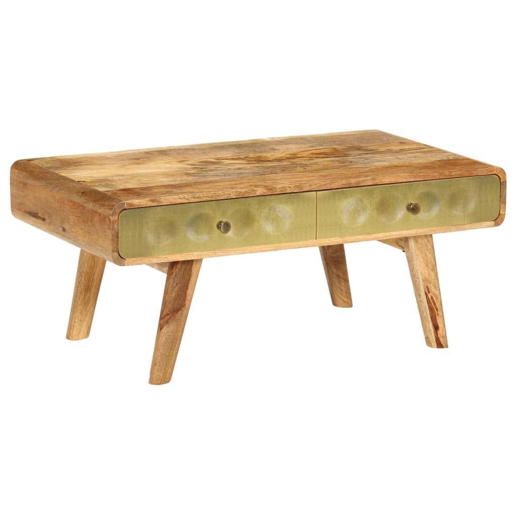 vidaXL Stolik kawowy z litego drewna mango, 90 x 50 x 40 cm