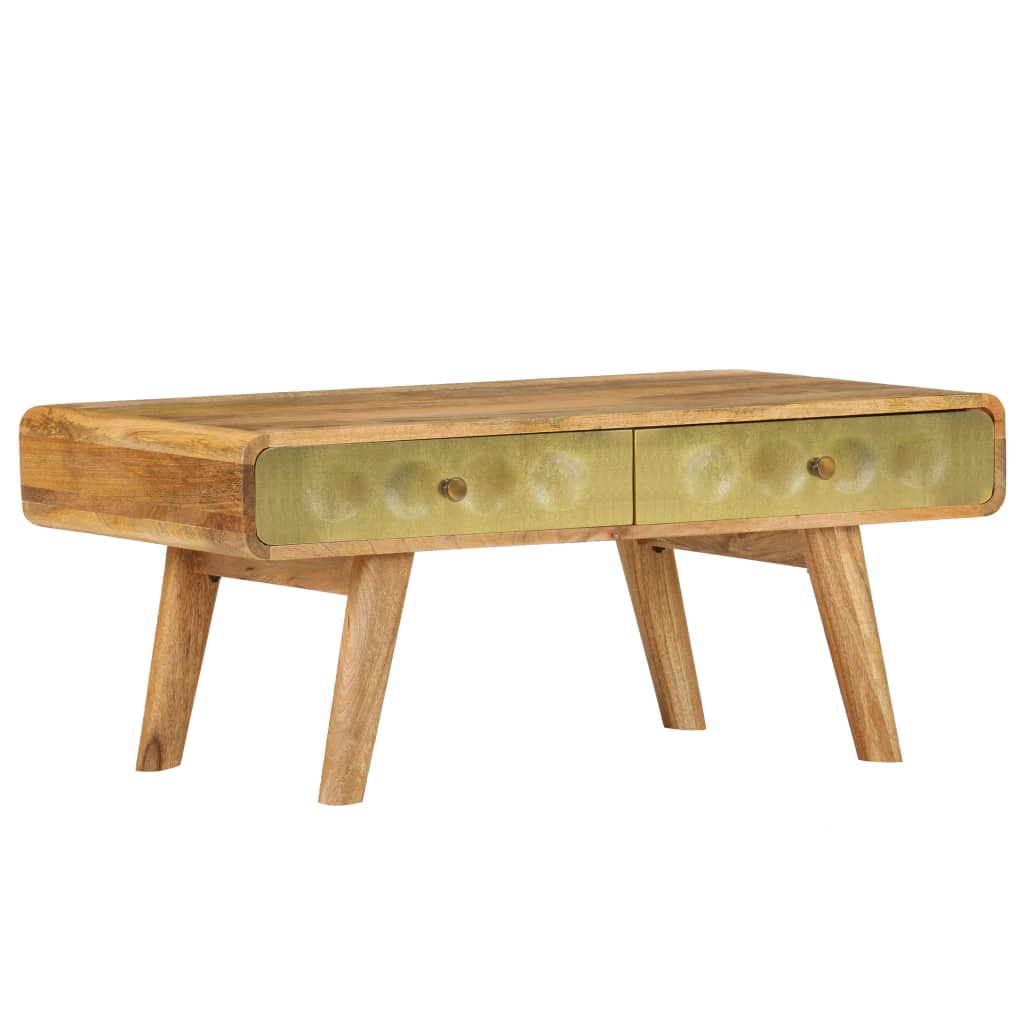 vidaXL Stolik kawowy z litego drewna mango, 90 x 50 x 40 cm