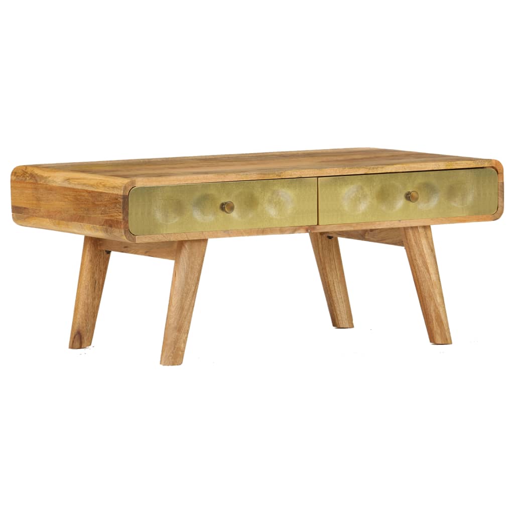 vidaXL Stolik kawowy z litego drewna mango, 90 x 50 x 40 cm
