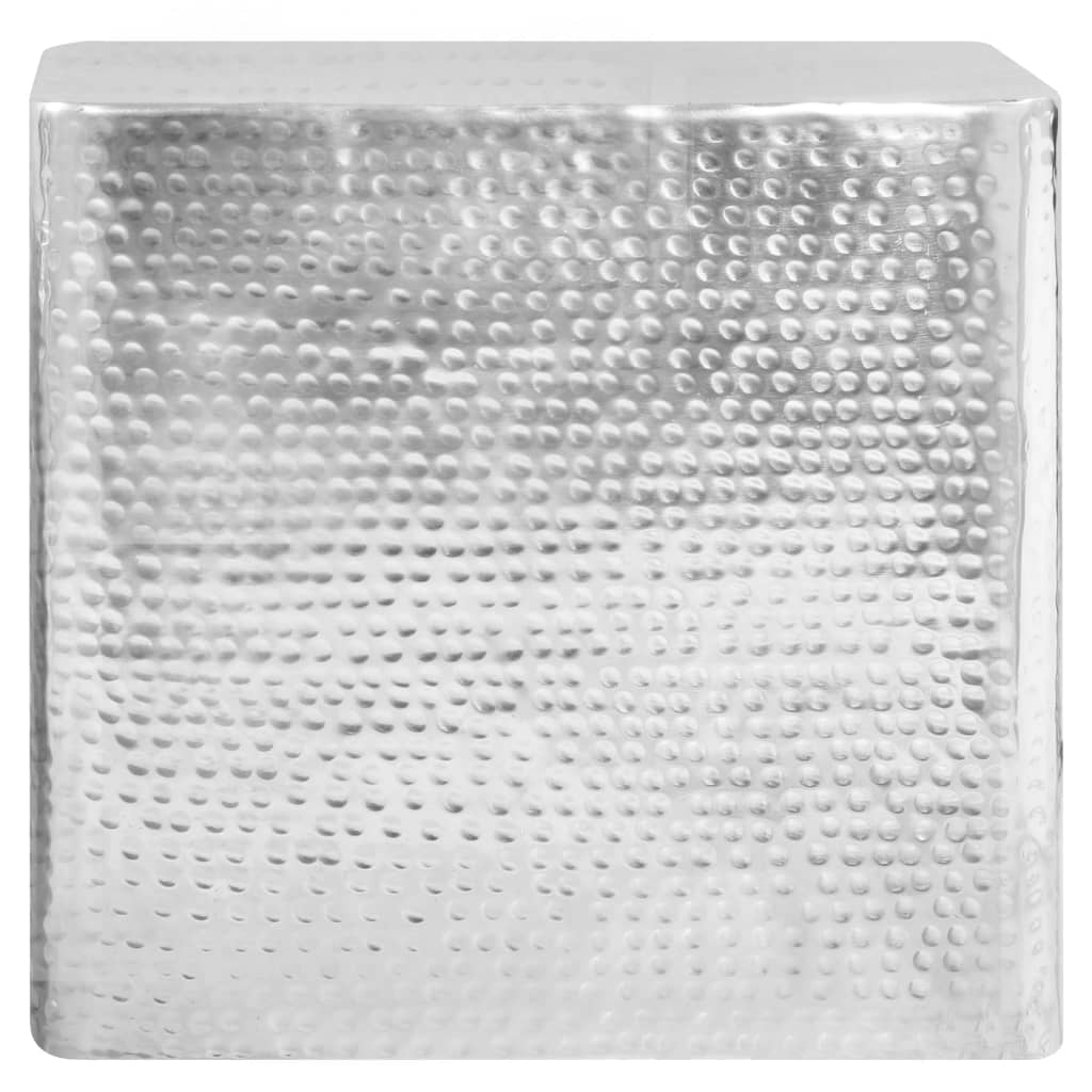 vidaXL Stoliki kawowe z aluminium, 2 sztuki, srebrne
