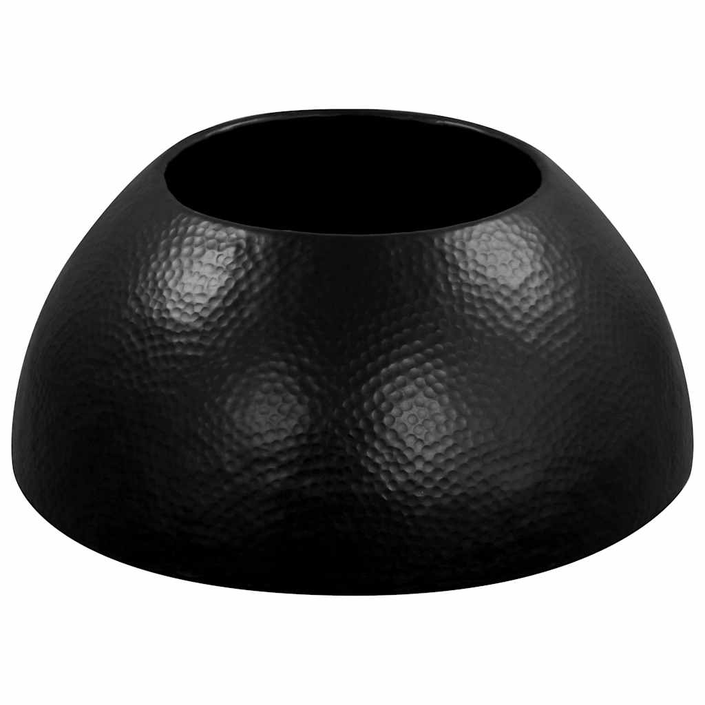 vidaXL Stolik kawowy z młotkowanego aluminium, 70 x 30 cm, czarny