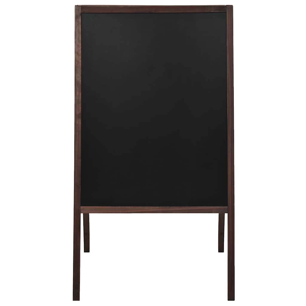 vidaXL Dwustronna tablica kredowa, stojąca, drewno cedrowe, 60 x 80 cm