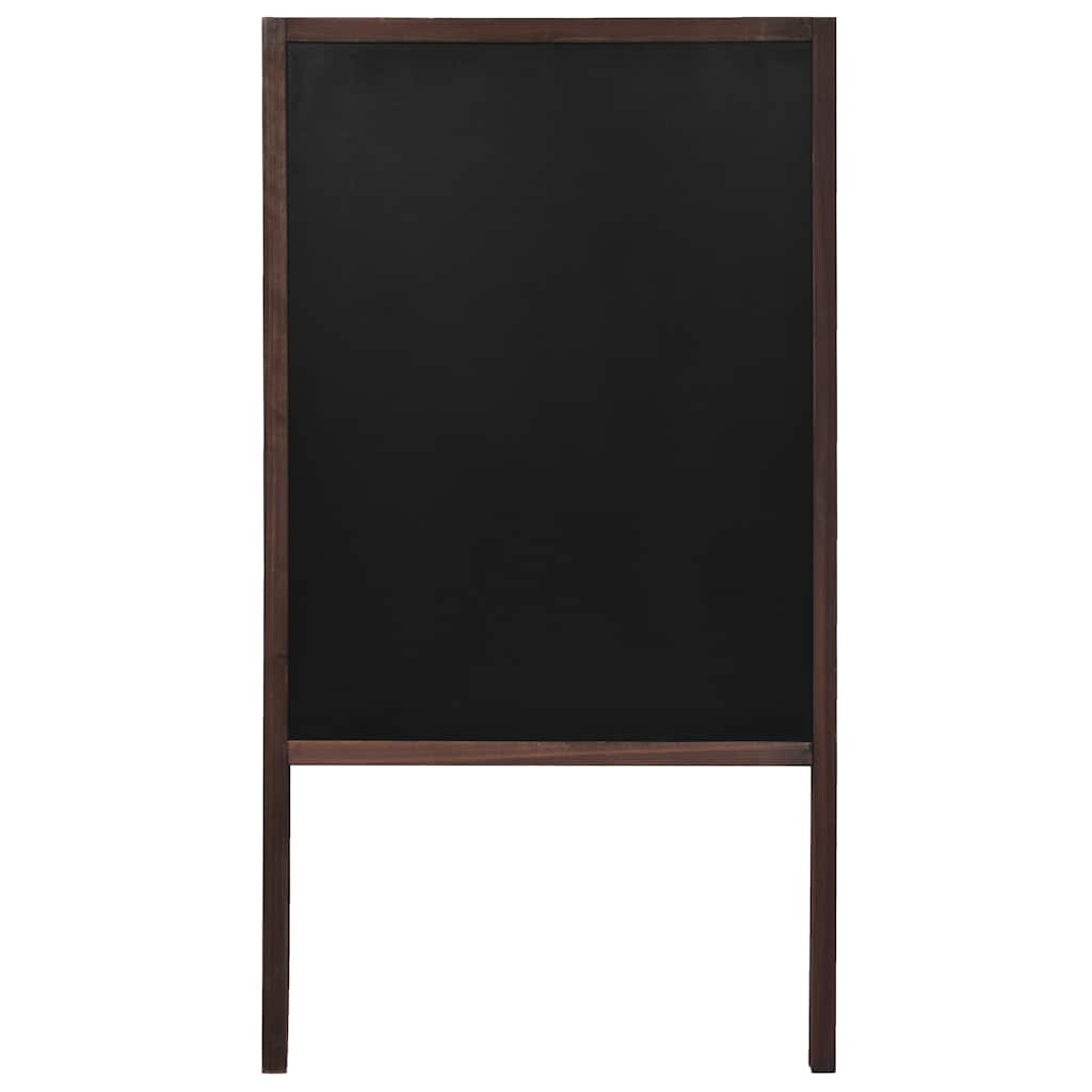 vidaXL Dwustronna tablica kredowa, stojąca, drewno cedrowe, 60 x 80 cm