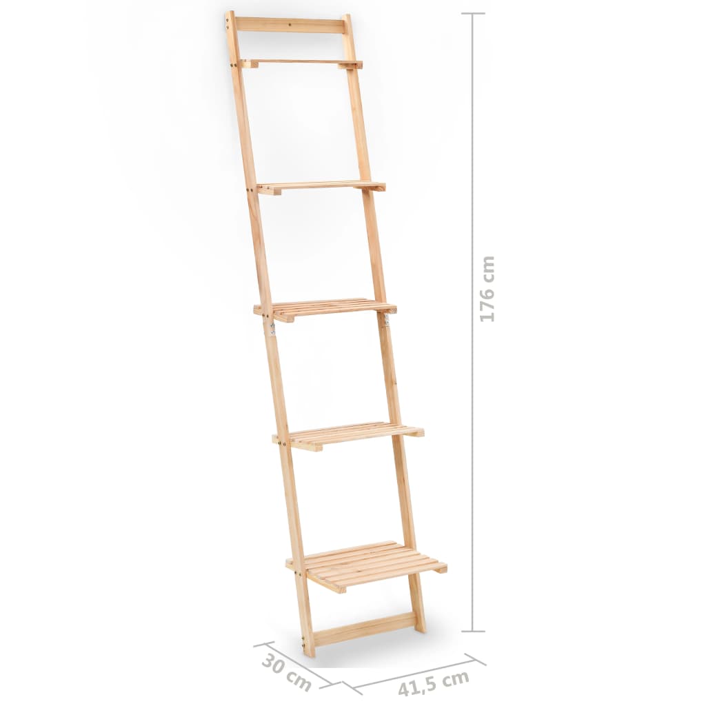 vidaXL Regał drabina z drewna cedrowego, 41,5 x 30 x 176 cm