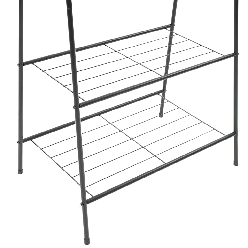 vidaXL Wieszak na ubrania, 59 x 35 x 150 cm, czarny