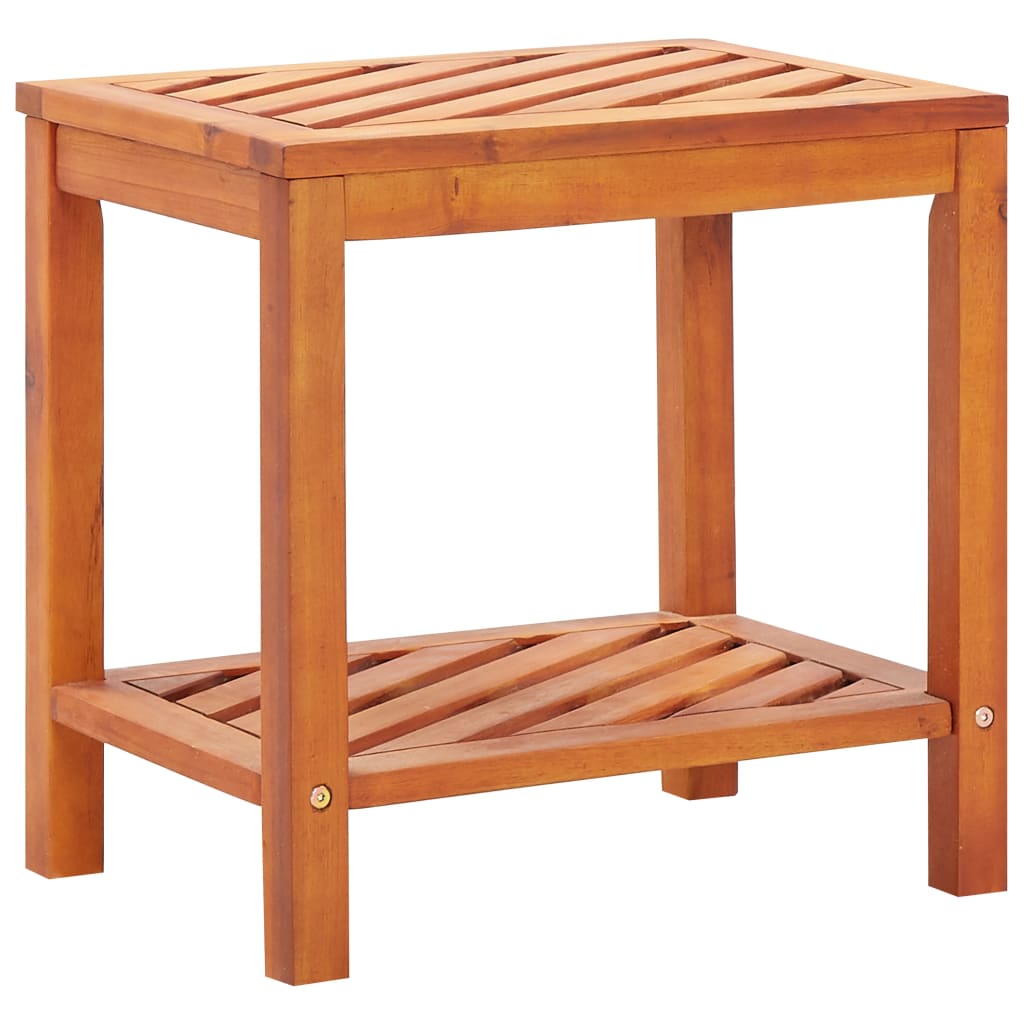 vidaXL Stolik boczny z litego drewna akacjowego, 45 x 33 x 45 cm
