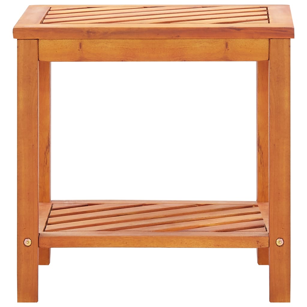 vidaXL Stolik boczny z litego drewna akacjowego, 45 x 33 x 45 cm