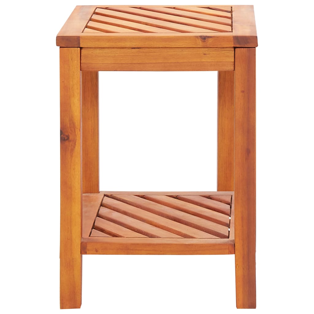vidaXL Stolik boczny z litego drewna akacjowego, 45 x 33 x 45 cm