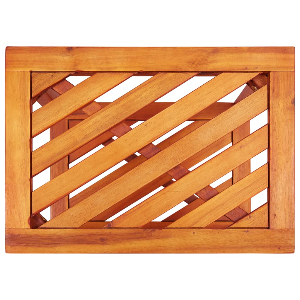vidaXL Stolik boczny z litego drewna akacjowego, 45 x 33 x 45 cm