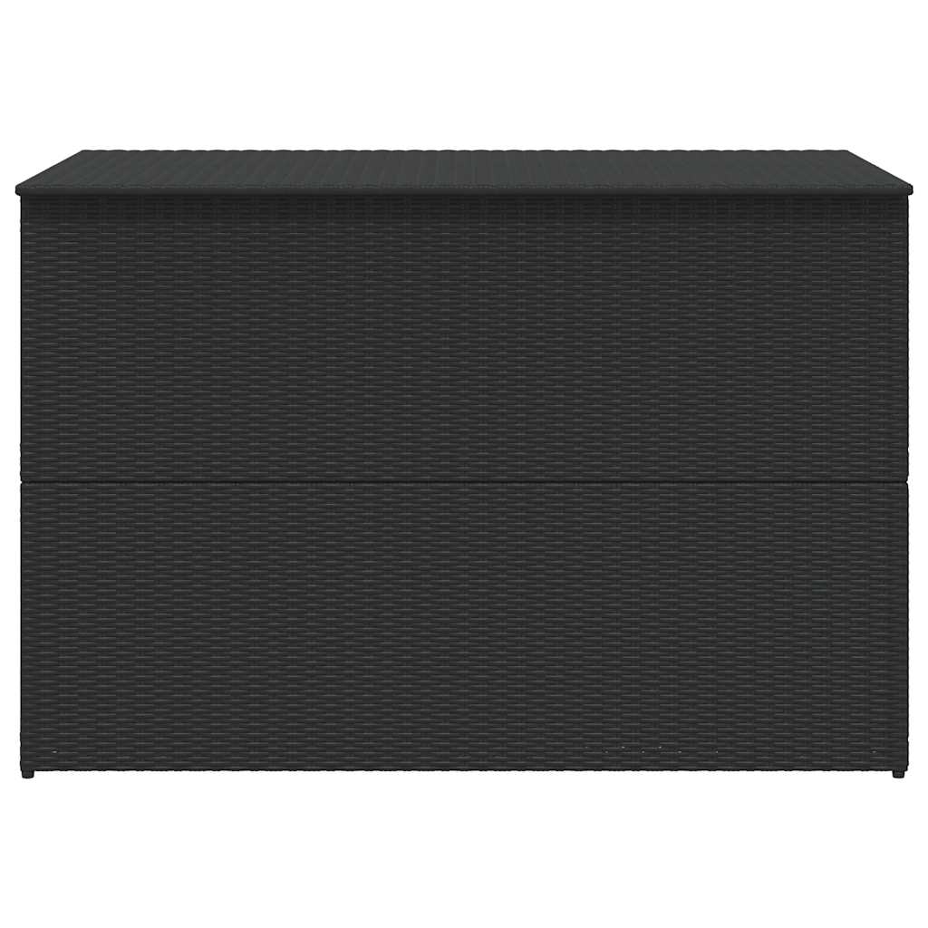 vidaXL Skrzynia ogrodowa, czarna, 150 x 100 x 100 cm, rattan PE