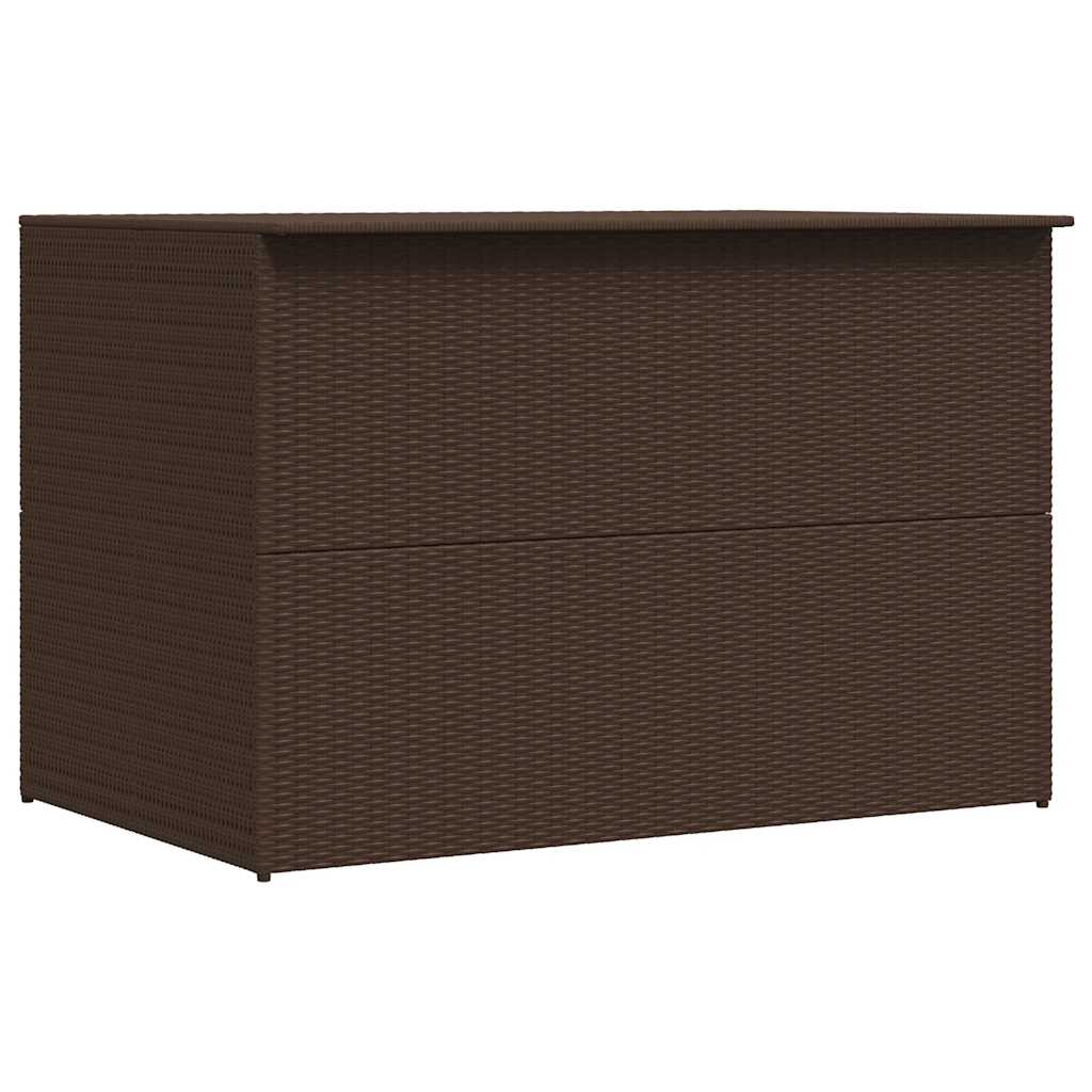 vidaXL Skrzynia ogrodowa, brązowa, 150 x 100 x 100 cm, rattan PE