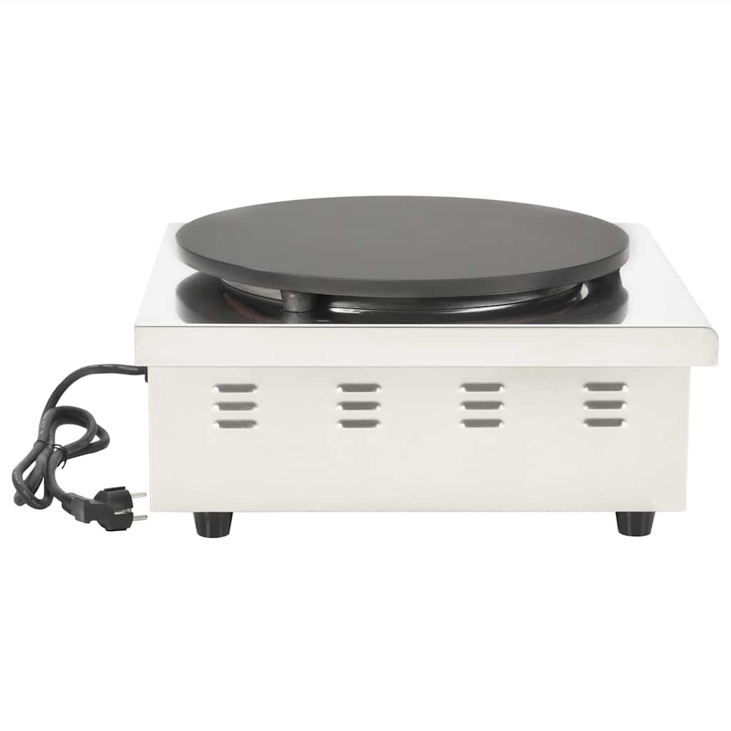 vidaXL Elektryczna naleśnikarka z wysuwaną tacą, 40 cm, 3000 W