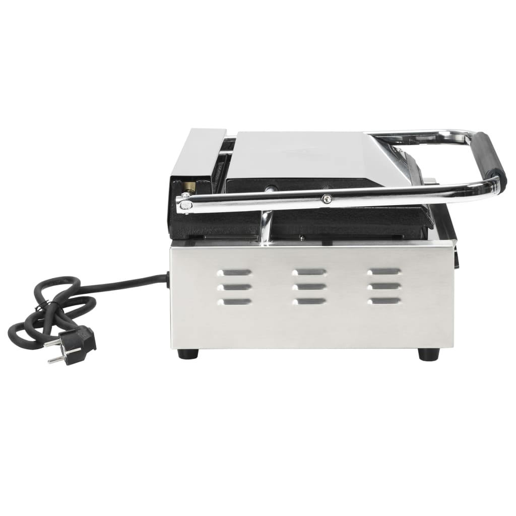 vidaXL Opiekacz do panini, żebrowany, 2200 W, 43x30,5x20 cm