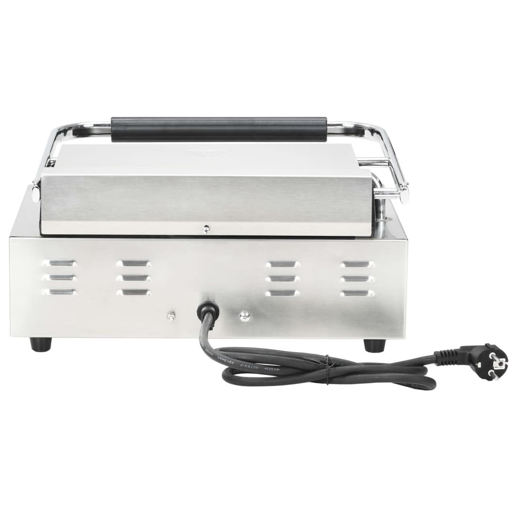 vidaXL Opiekacz do panini, żebrowany, 2200 W, 43x30,5x20 cm