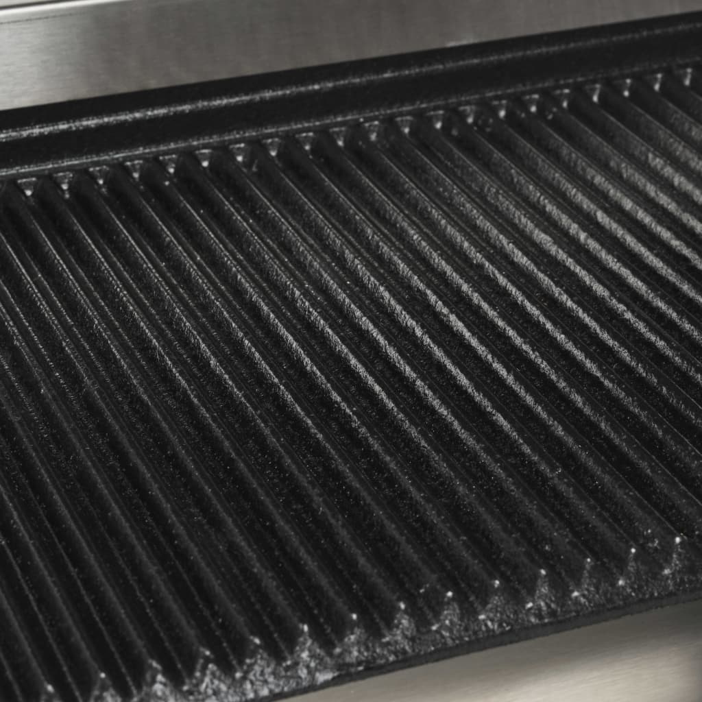 vidaXL Opiekacz do panini, żebrowany, 2200 W, 43x30,5x20 cm