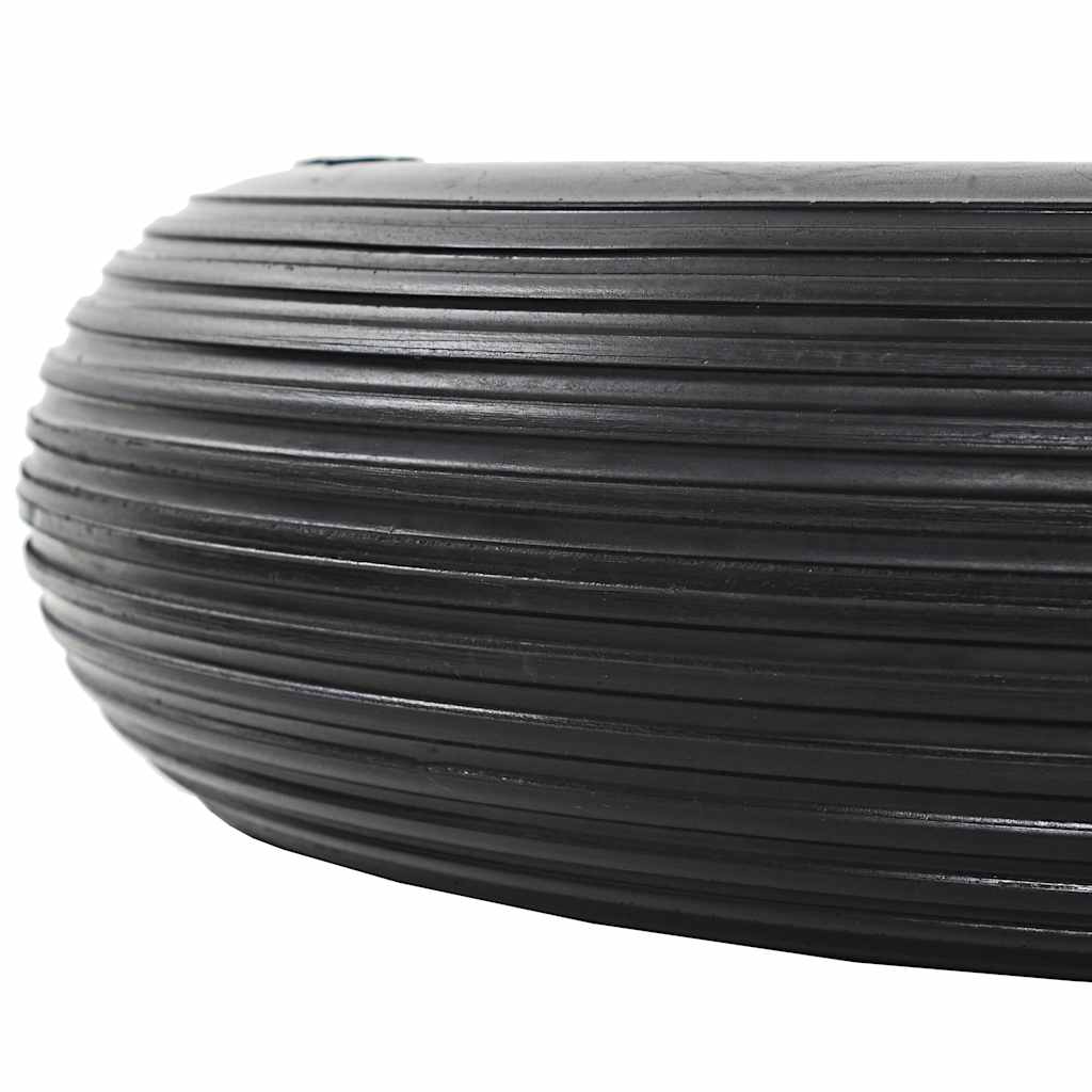 vidaXL Koło do taczki z osią, pełne, poliuretan, 4.00-8, 390 mm