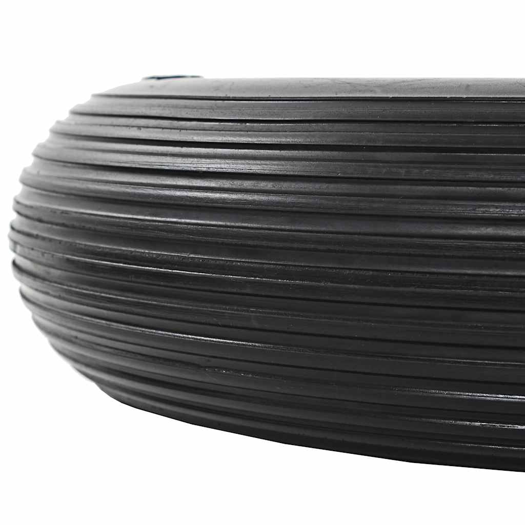 vidaXL Koła do taczki z osią, 2 szt., pełne, poliuretan, 4.00-8 390 mm