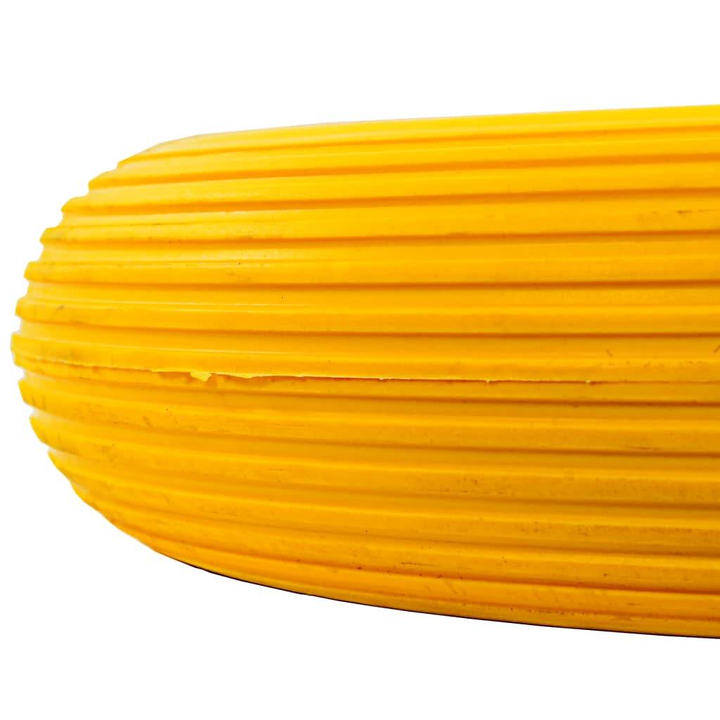 vidaXL Koło do taczki z osią, pełne, poliuretan, 4.00-8, 390 mm