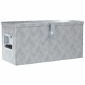 vidaXL Aluminiowa skrzynia, 61,5 x 26,5 x 30 cm, srebrna