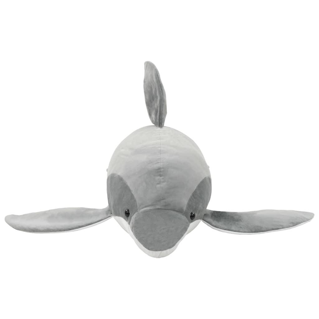 vidaXL Pluszowy delfin przytulanka, szary