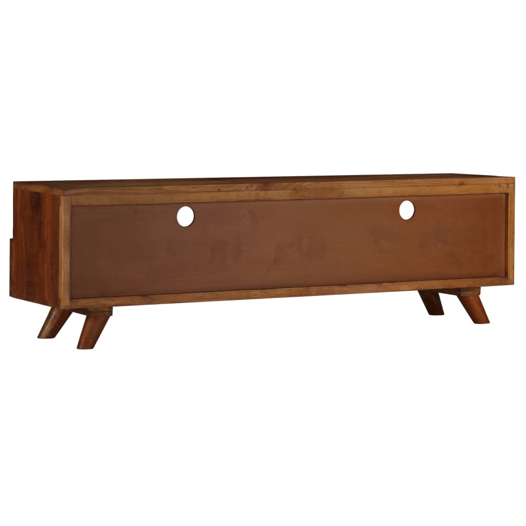 vidaXL Szafka pod telewizor, lite drewno z odzysku, 140 x 30 x 40 cm